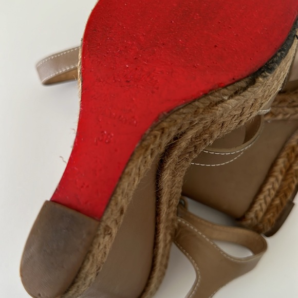 COPY - Christian Louboutin espadrille wedge size 38 - Picture 8 of 8